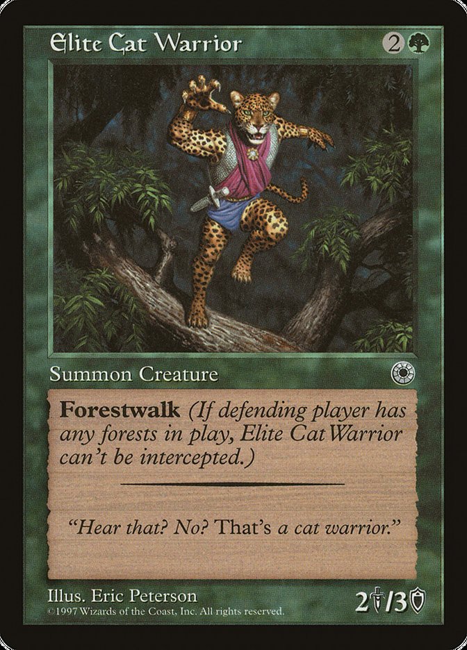 Elite Cat Warrior (With Flavor Text) [Portal] | Local Legends