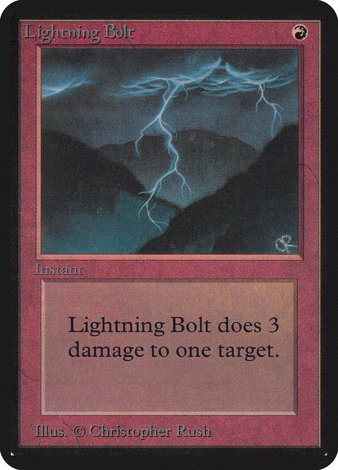 Lightning Bolt [Alpha Edition] | Golgari Games