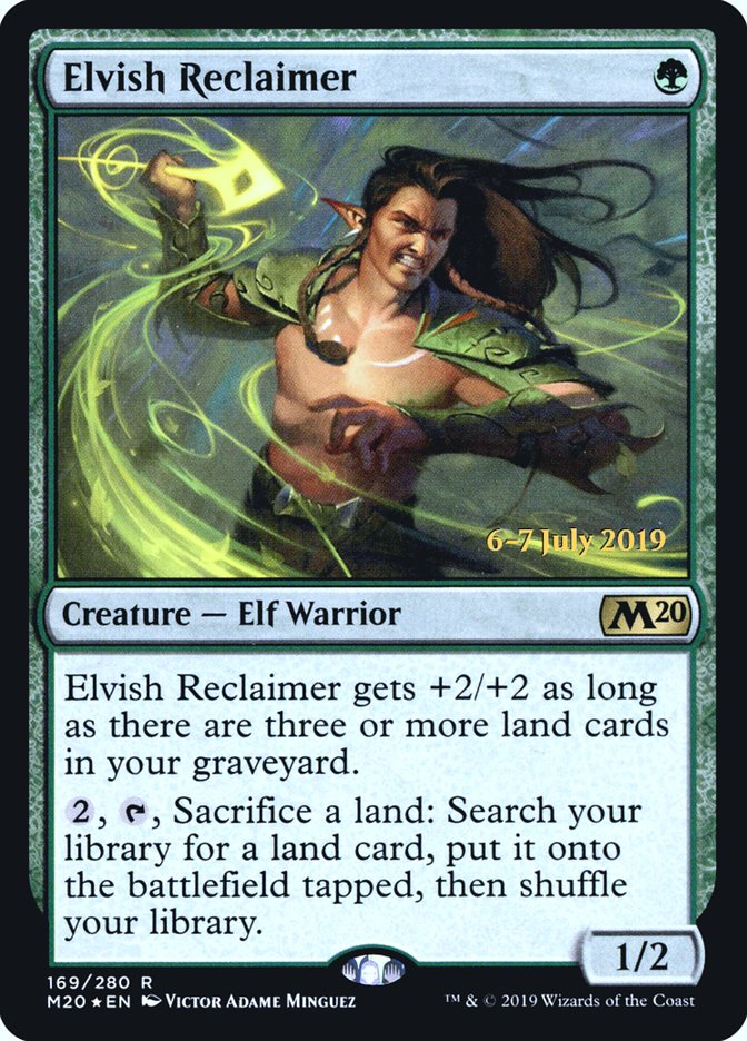 Elvish Reclaimer [Core Set 2020 Prerelease Promos] | Golgari Games