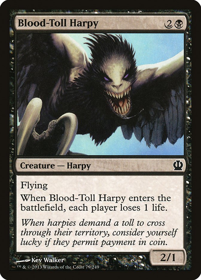 Blood-Toll Harpy [Theros] | Local Legends