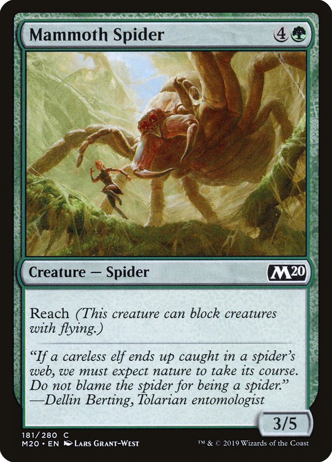 Mammoth Spider [Core Set 2020] | Golgari Games