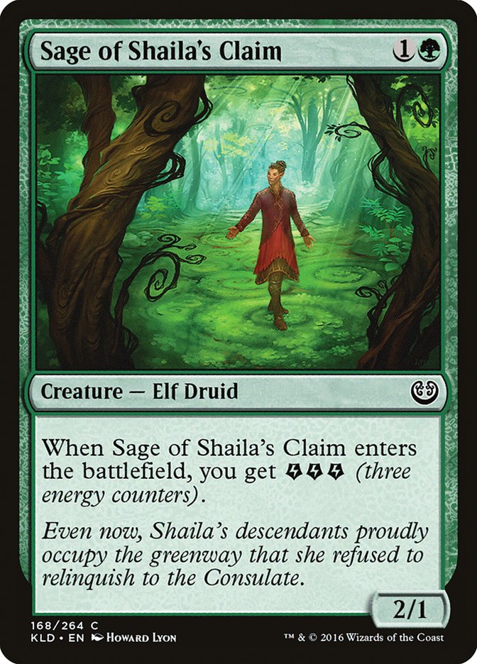 Sage of Shaila's Claim [Kaladesh] | Golgari Games