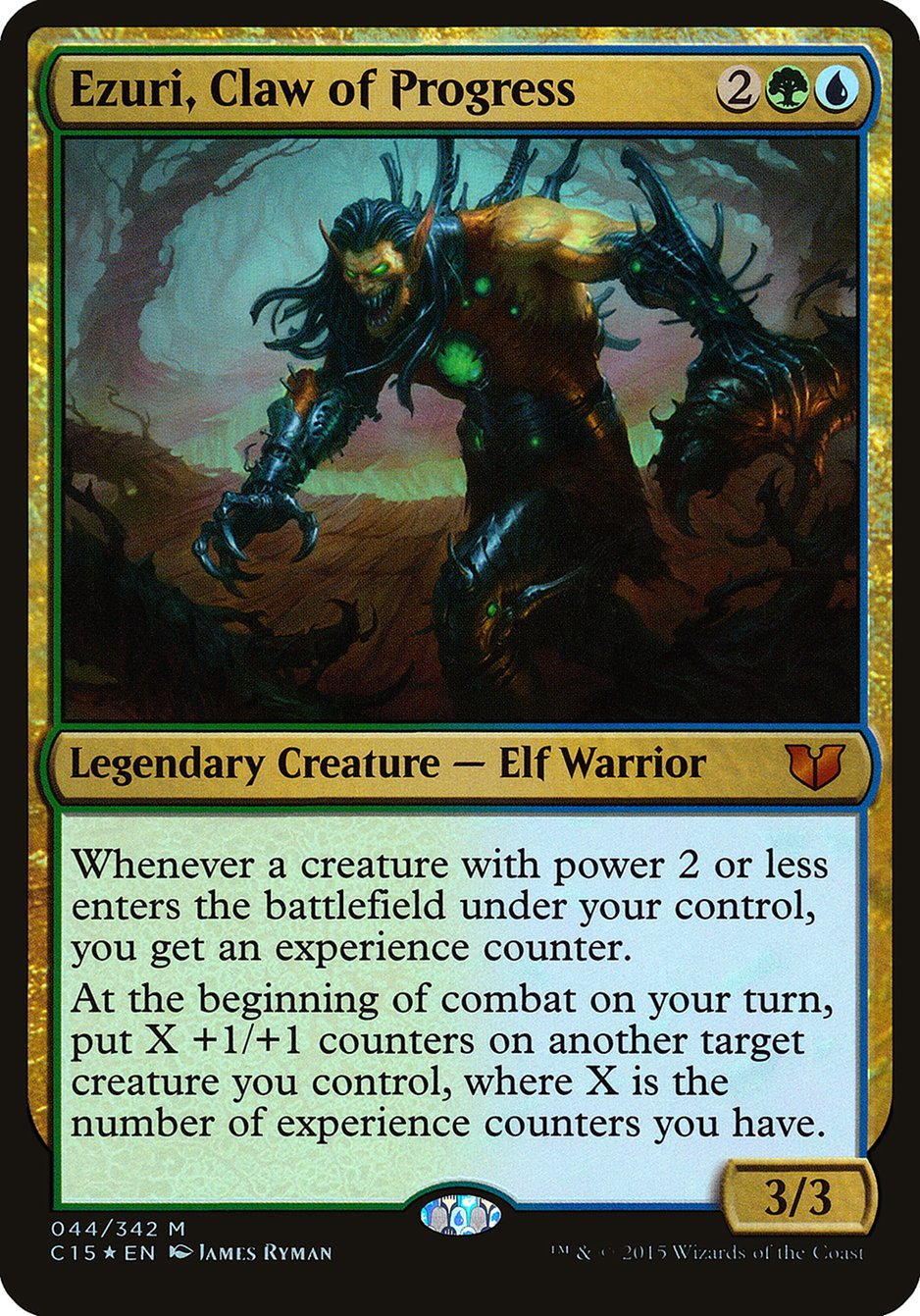 Ezuri, Claw of Progress (Oversized) [Commander 2015 Oversized] | Golgari Games