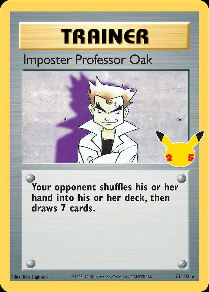 Imposter Professor Oak (73/102) [Celebrations: 25th Anniversary - Classic Collection] | Golgari Games