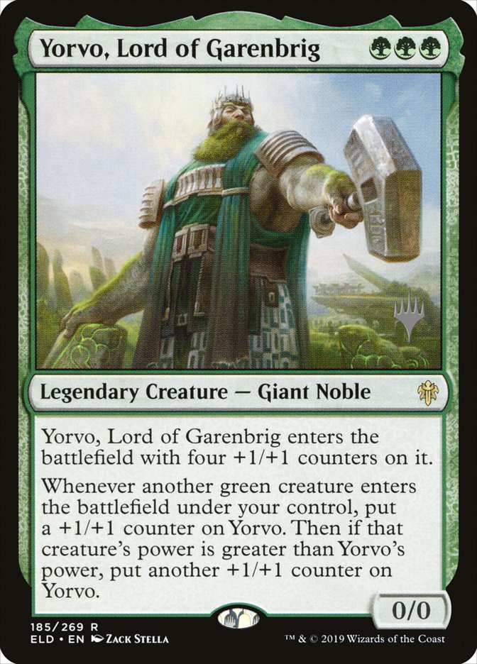 Yorvo, Lord of Garenbrig (Promo Pack) [Throne of Eldraine Promos] | Golgari Games