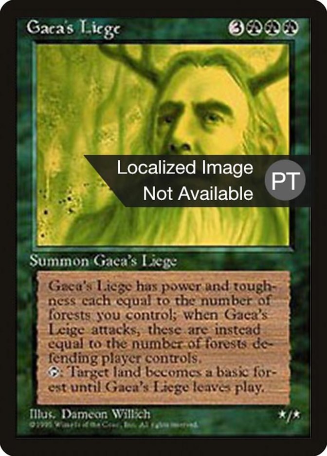 Gaea's Liege [Fourth Edition (Foreign Black Border)] | Golgari Games