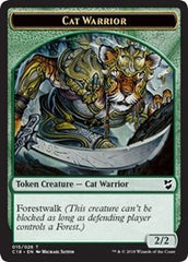 Cat Warrior // Beast (013) Double-sided Token [Commander 2018 Tokens] | Golgari Games