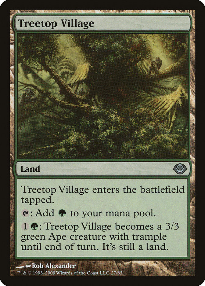 Treetop Village [Duel Decks: Garruk vs. Liliana] | Golgari Games