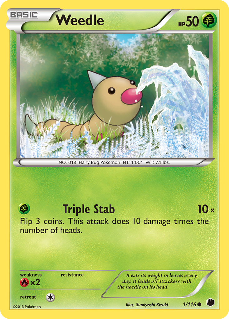 Weedle (1/116) [Black & White: Plasma Freeze] | Golgari Games