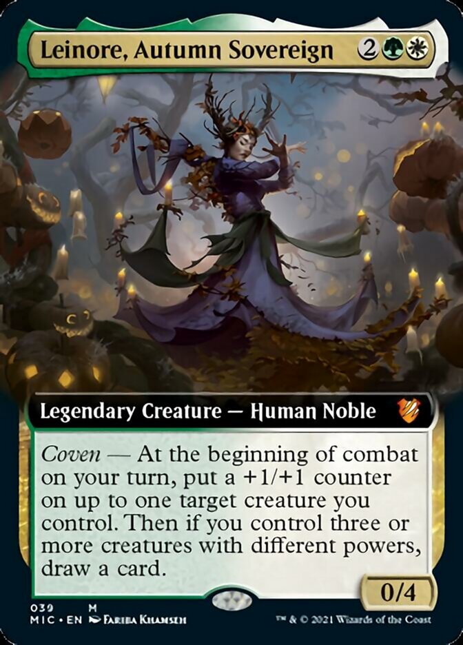 Leinore, Autumn Sovereign (Extended Art) [Innistrad: Midnight Hunt Commander] | Golgari Games