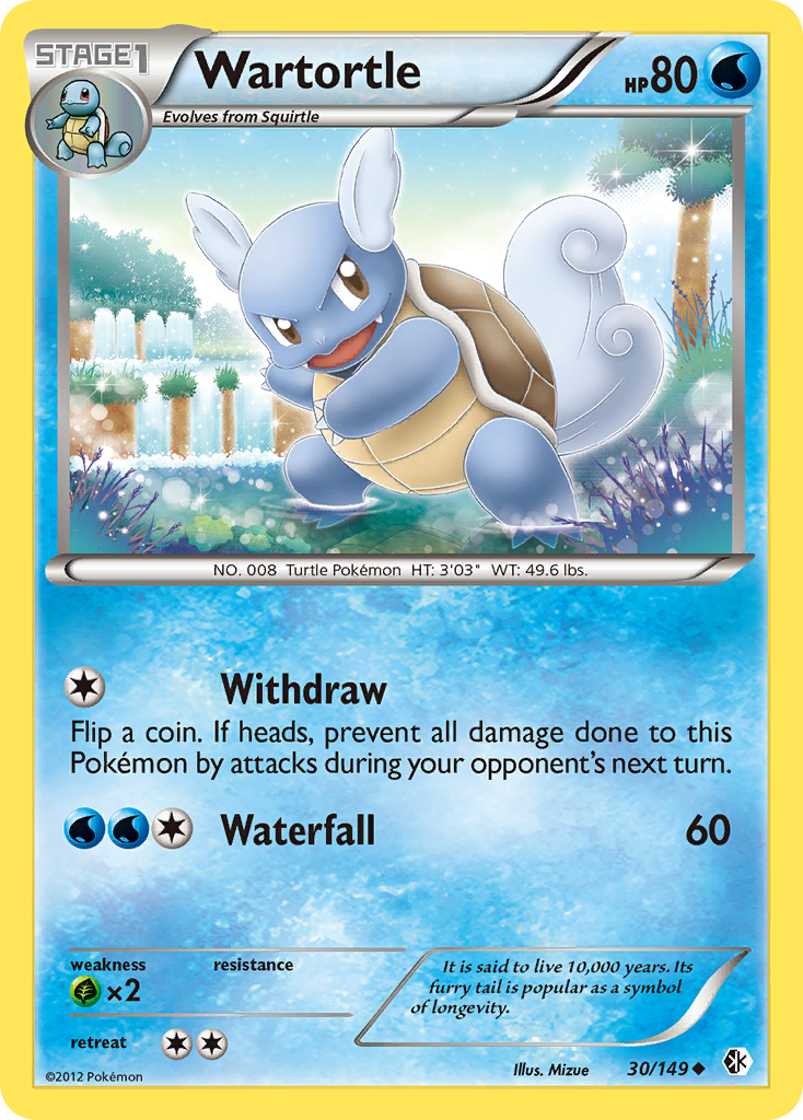 Wartortle (30/149) [Black & White: Boundaries Crossed] | Golgari Games