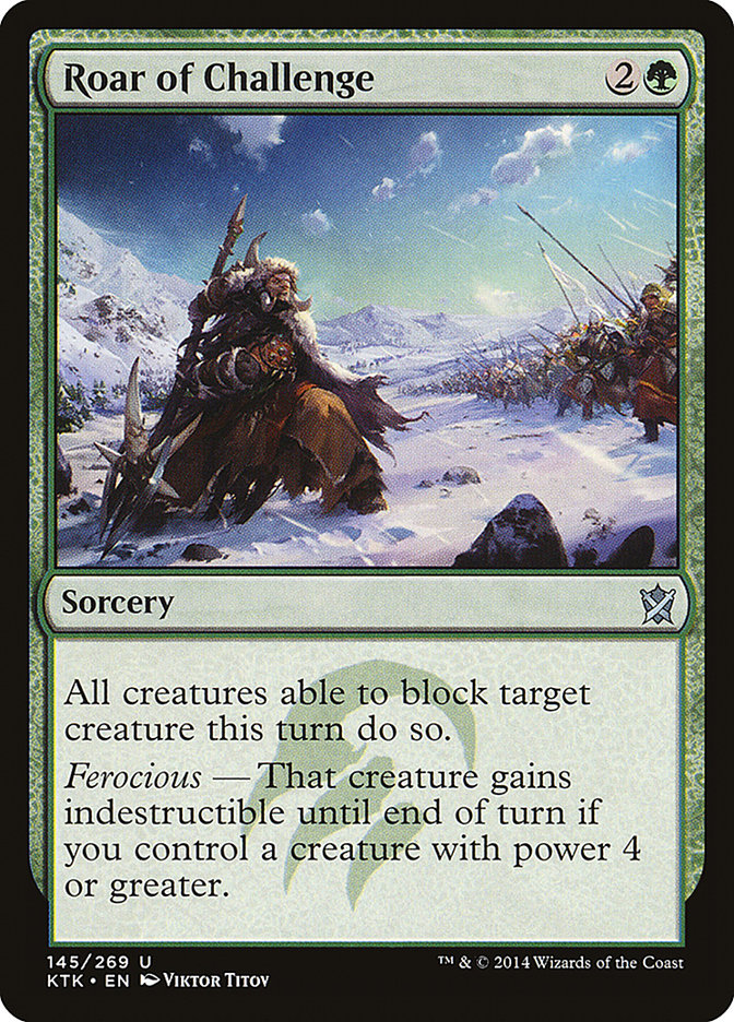 Roar of Challenge [Khans of Tarkir] | Local Legends