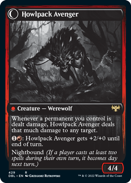 Ill-Tempered Loner // Howlpack Avenger [Innistrad: Double Feature] | Golgari Games