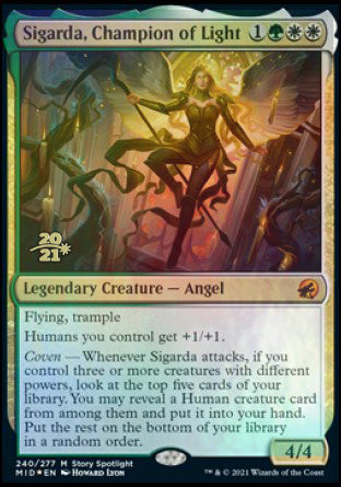Sigarda, Champion of Light [Innistrad: Midnight Hunt Prerelease Promos] | Local Legends