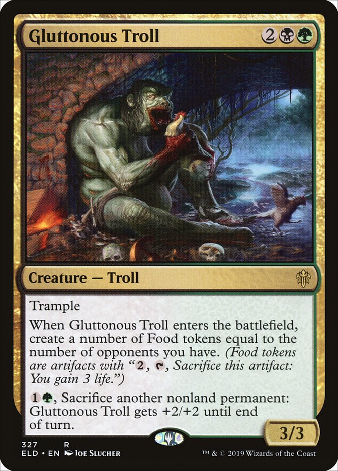 Gluttonous Troll [Throne of Eldraine] | Golgari Games