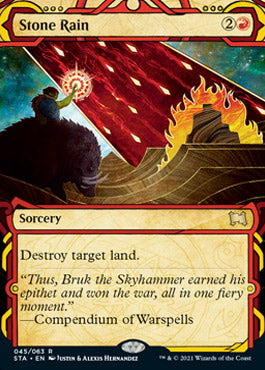 Stone Rain (Foil Etched) [Strixhaven: School of Mages Mystical Archive] | Local Legends