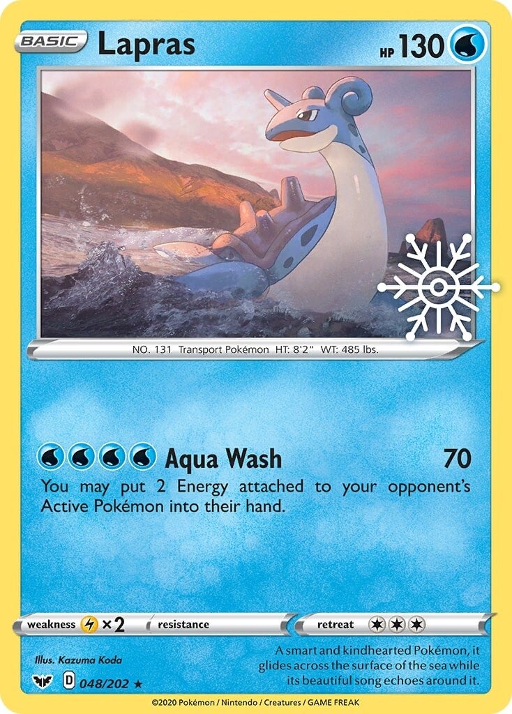 Lapras (048/202) (Holiday Calendar) [Sword & Shield: Base Set] | Golgari Games