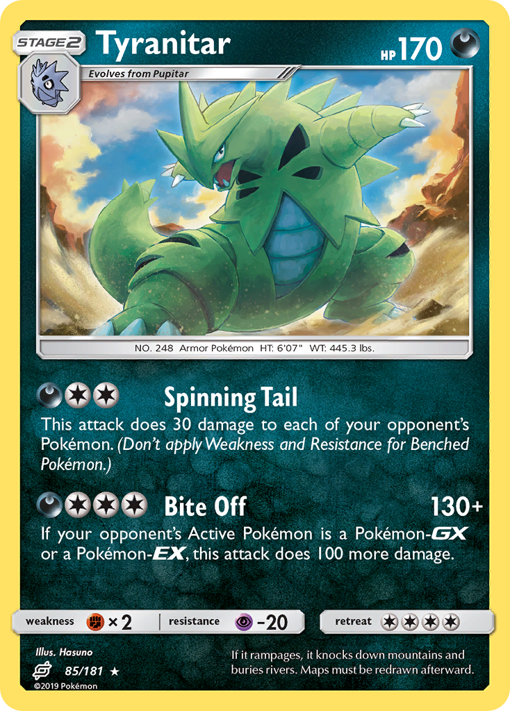 Tyranitar (85/181) [Sun & Moon: Team Up] | Golgari Games