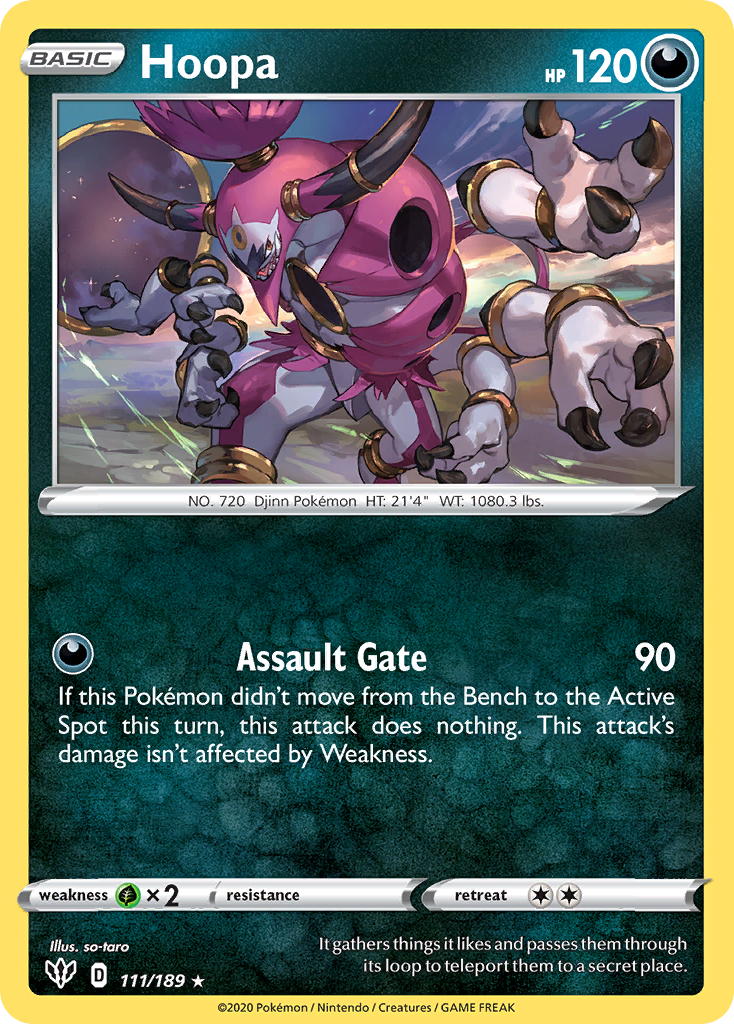 Hoopa (111/189) [Sword & Shield: Darkness Ablaze] | Golgari Games