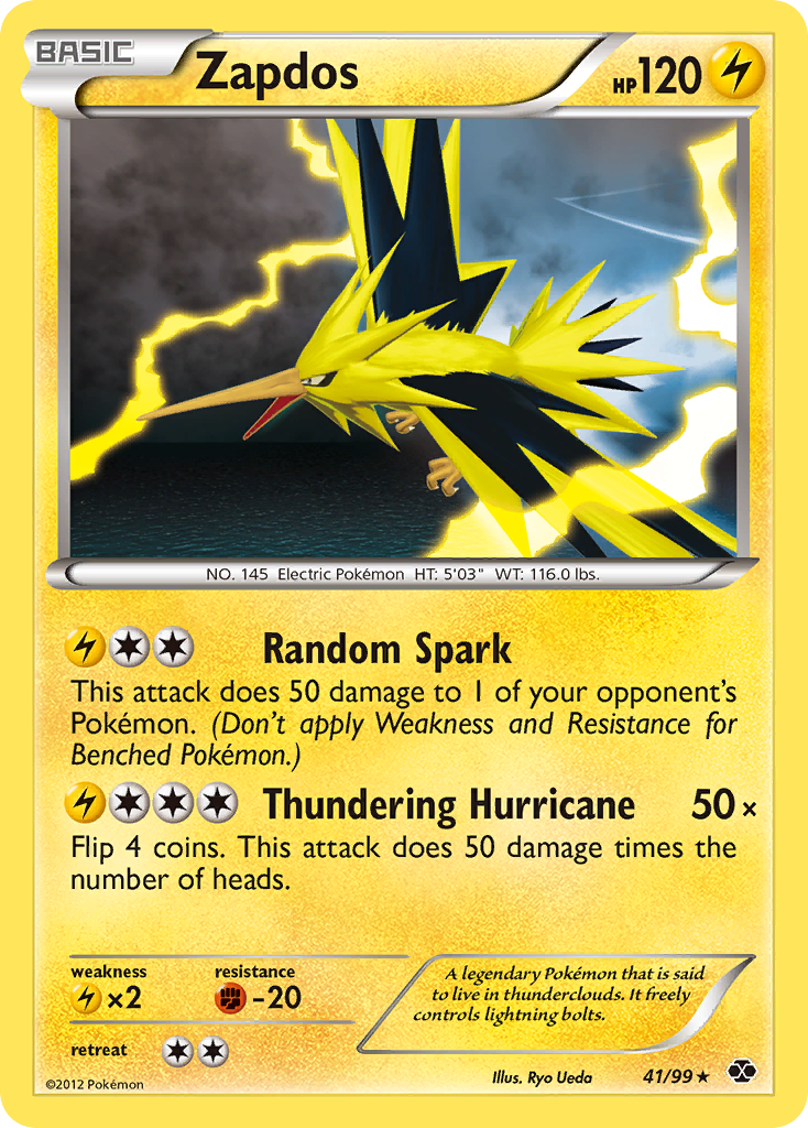 Zapdos (41/99) [Black & White: Next Destinies] | Golgari Games