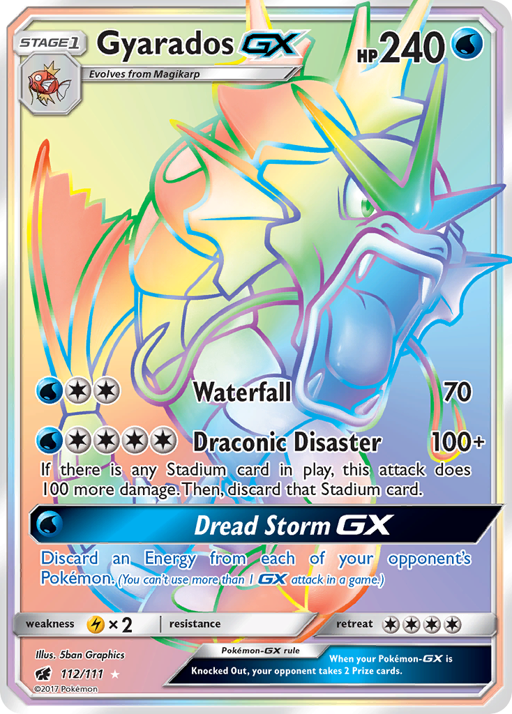 Gyarados GX (112/111) [Sun & Moon: Crimson Invasion] | Golgari Games