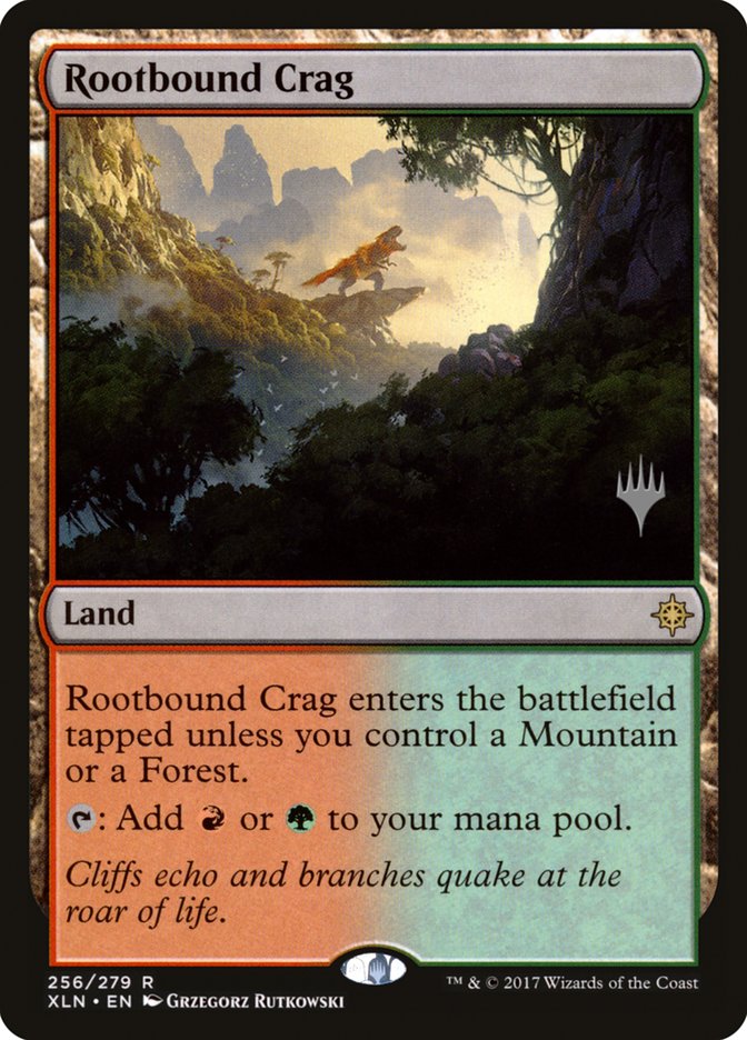 Rootbound Crag (Promo Pack) [Ixalan Promos] | Golgari Games