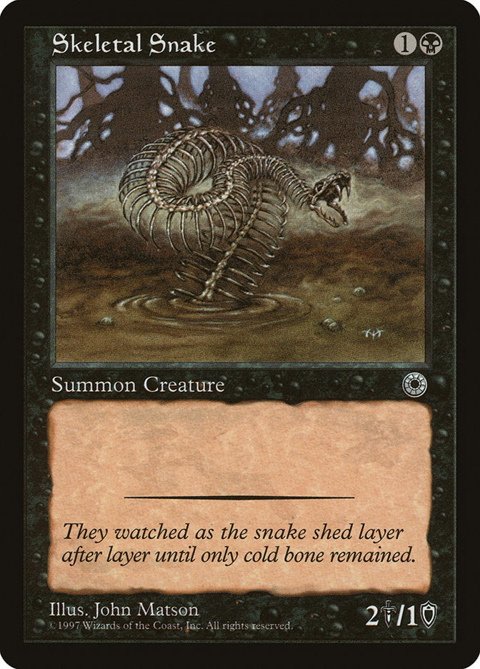 Skeletal Snake [Portal] | Golgari Games