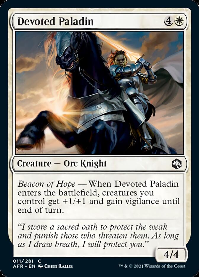 Devoted Paladin [Dungeons & Dragons: Adventures in the Forgotten Realms] | Local Legends