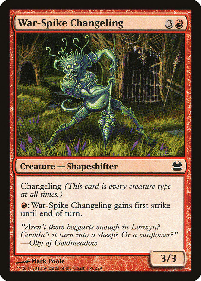 War-Spike Changeling [Modern Masters] | Local Legends