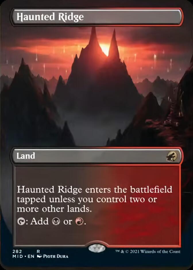 Haunted Ridge (Borderless Alternate Art) [Innistrad: Midnight Hunt] | Golgari Games