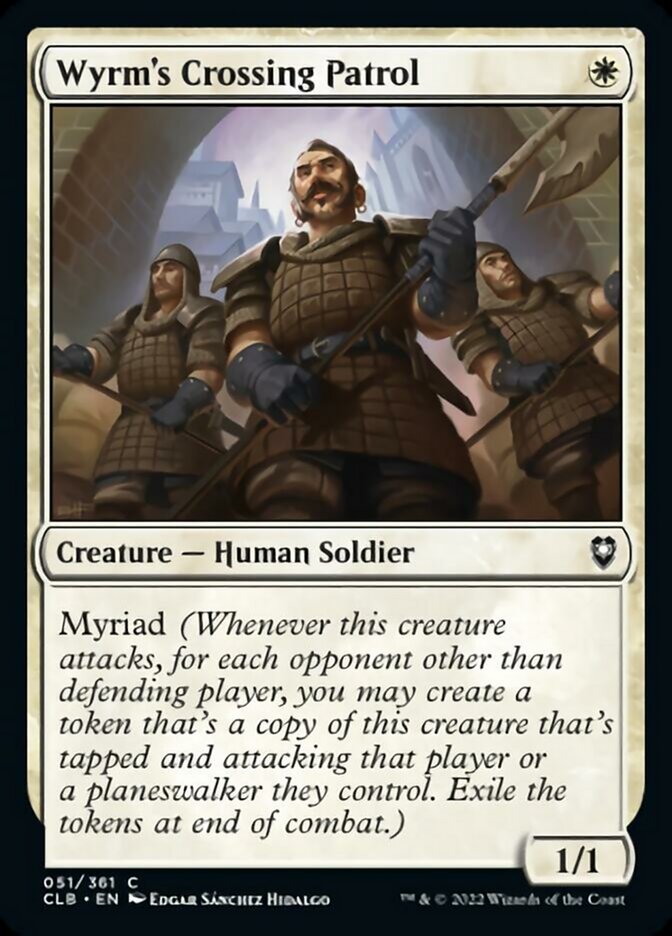 Wyrm's Crossing Patrol [Commander Legends: Battle for Baldur's Gate] | Golgari Games