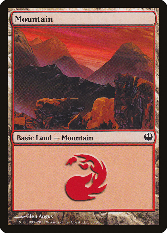 Mountain (80) [Duel Decks: Knights vs. Dragons] | Local Legends
