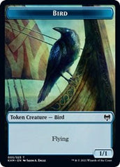 Bird (005) // Soldier Double-sided Token [Kaldheim Commander Tokens] | Golgari Games