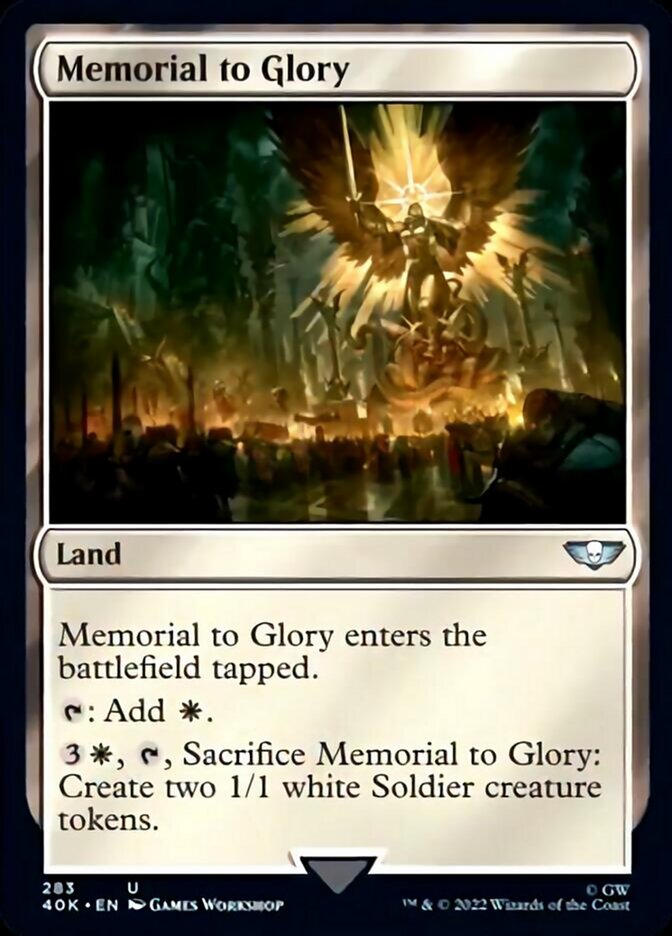 Memorial to Glory (Surge Foil) [Universes Beyond: Warhammer 40,000] | Local Legends