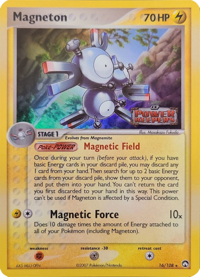 Magneton (16/108) (Stamped) [EX: Power Keepers] | Golgari Games