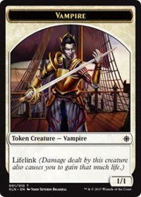 Vampire // Treasure Double-sided Token [Ixalan Tokens] | Golgari Games