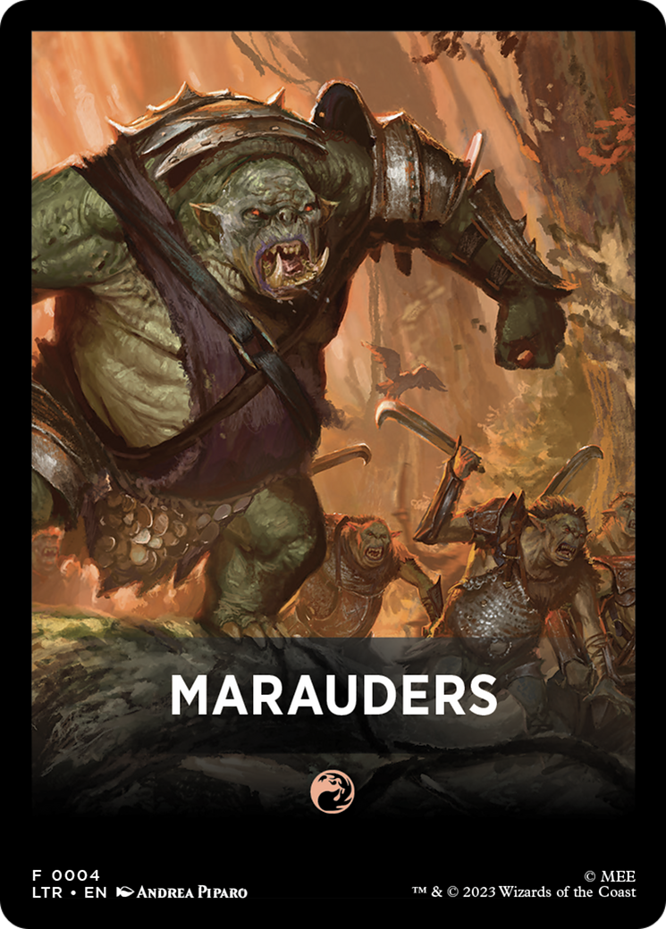 Marauders Theme Card [The Lord of the Rings: Tales of Middle-Earth Tokens] | Golgari Games