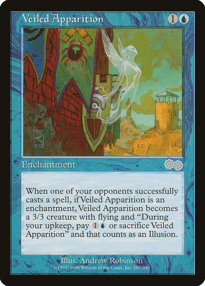 Veiled Apparition [Urza's Saga] | Golgari Games