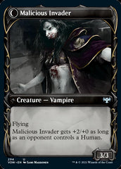 Innocent Traveler // Malicious Invader (Showcase Fang Frame) [Innistrad: Crimson Vow] | Local Legends