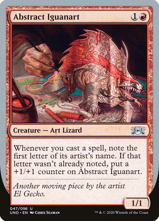 Abstract Iguanart [Unsanctioned] | Golgari Games