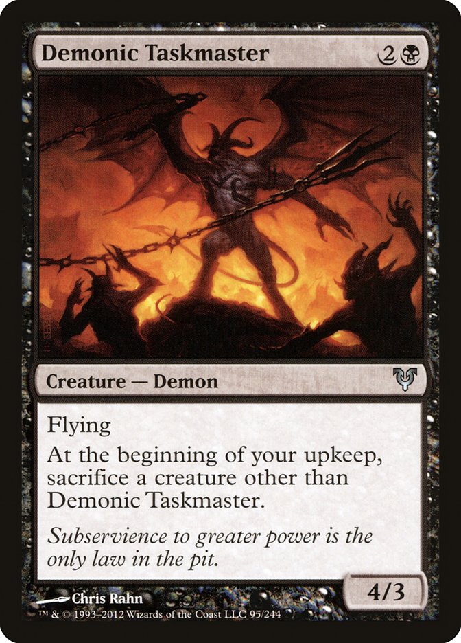 Demonic Taskmaster [Avacyn Restored] | Local Legends