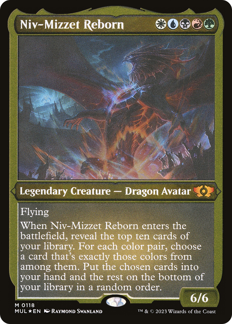 Niv-Mizzet Reborn (Foil Etched) [Multiverse Legends] | Golgari Games