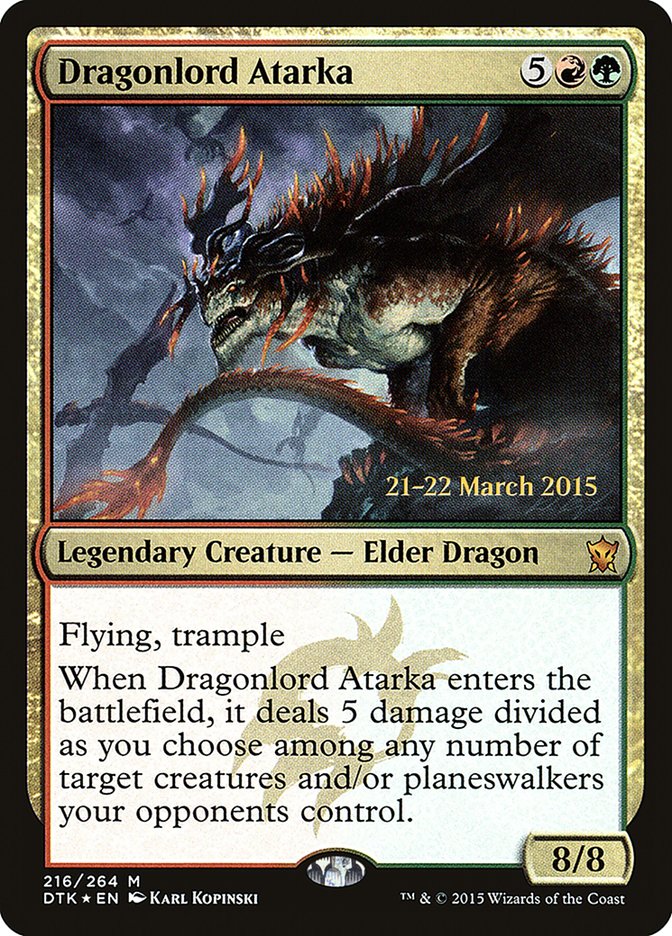 Dragonlord Atarka [Dragons of Tarkir Prerelease Promos] | Golgari Games