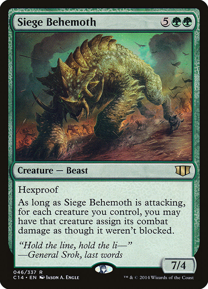 Siege Behemoth [Commander 2014] | Golgari Games