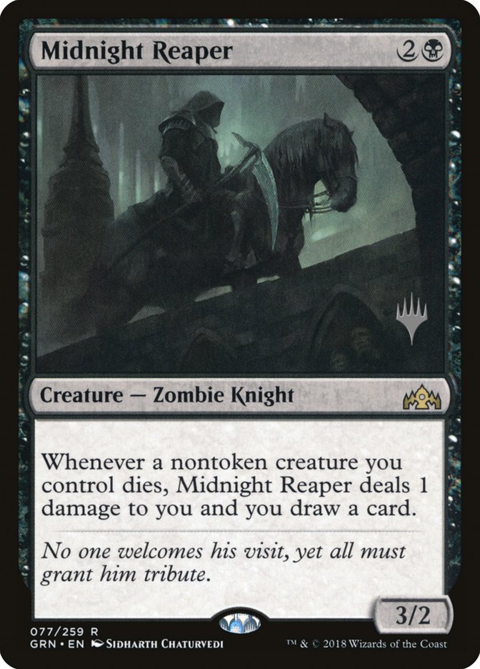 Midnight Reaper (Promo Pack) [Guilds of Ravnica Promos] | Local Legends