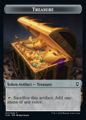 Kor Warrior // Treasure Double-sided Token [Commander Legends: Battle for Baldur's Gate Tokens] | Local Legends
