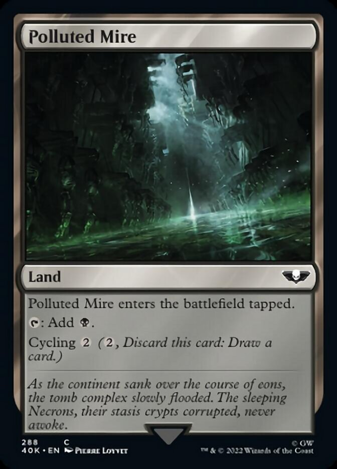 Polluted Mire (Surge Foil) [Universes Beyond: Warhammer 40,000] | Local Legends