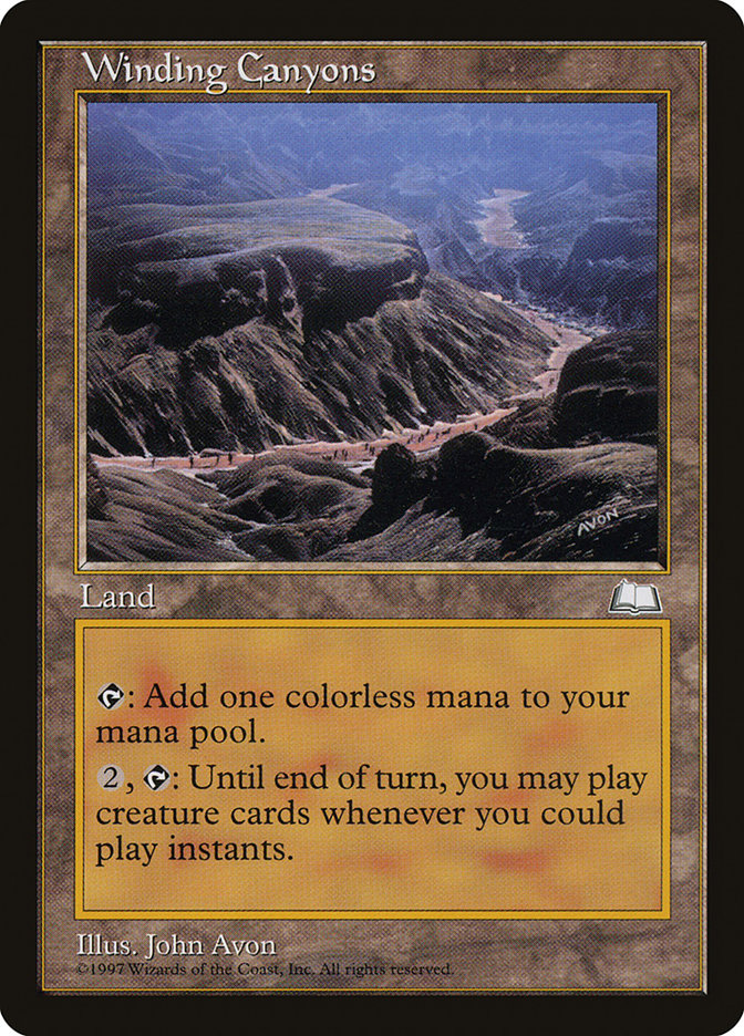 Winding Canyons [Weatherlight] | Golgari Games