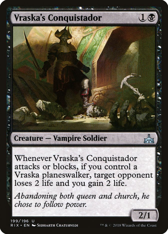 Vraska's Conquistador [Rivals of Ixalan] | Golgari Games