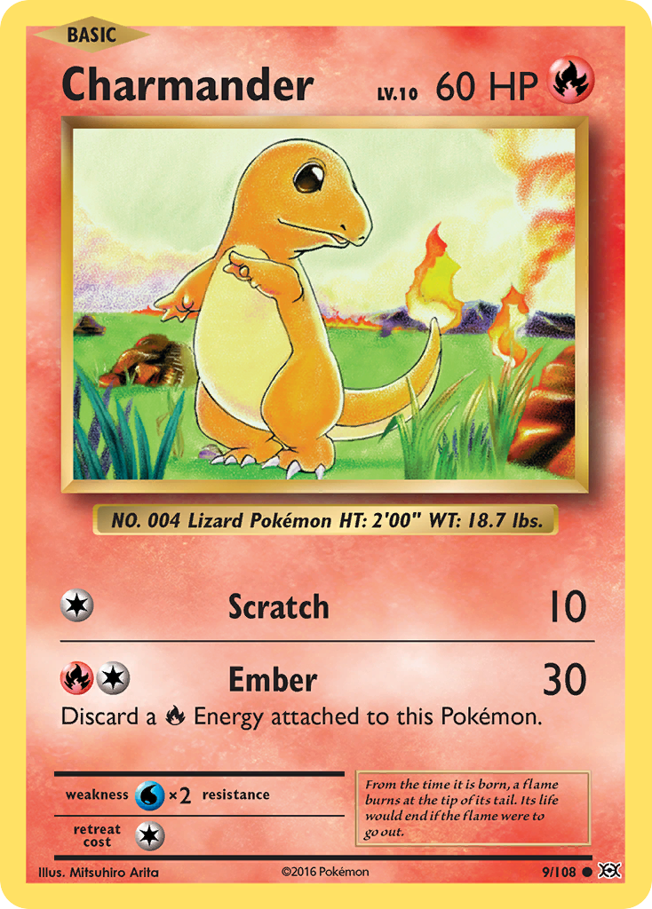 Charmander (9/108) [XY: Evolutions] | Golgari Games